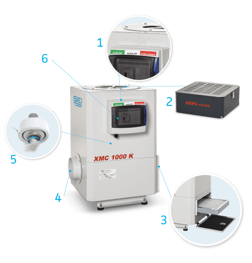 Aspirateur de fumée SEI FILTRATION XMC-K 1000
